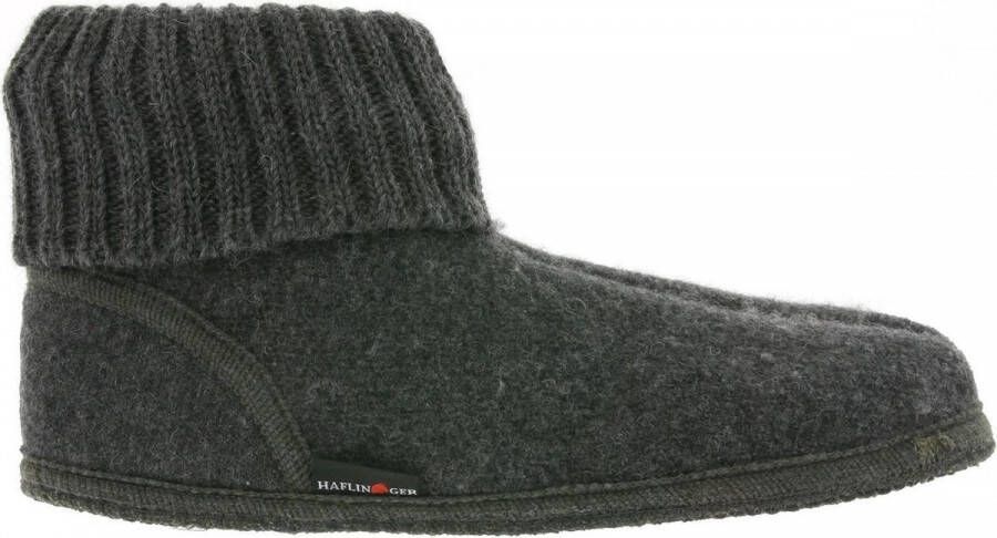 Haflinger Unisex Pantoffel Karl Grijs