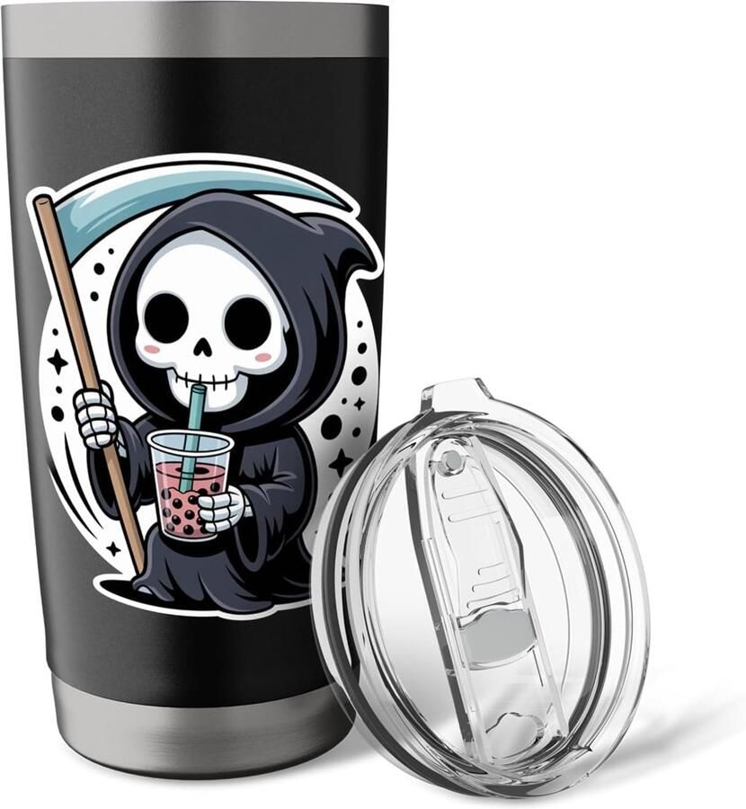 Halloween Bobatea Dubbelwandige Thermobeker
