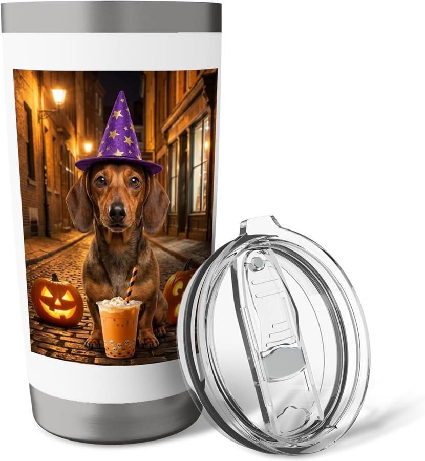 Halloween mok met pompoen