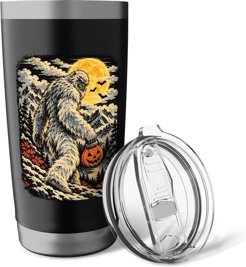 Halloween pompoen thermobeker