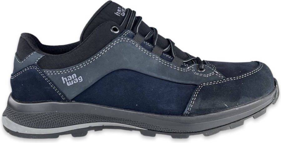 Hanwag BANKS LOW Bunion LL Blauw Zwart Heren Wandelschoenen Blauw