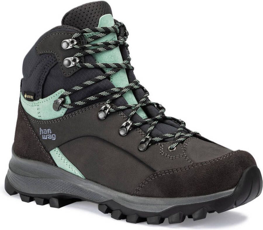 Hanwag Alta Bunion II Lady GTX Asphalt mint Schoenen Wandelschoenen Halfhoge schoenen