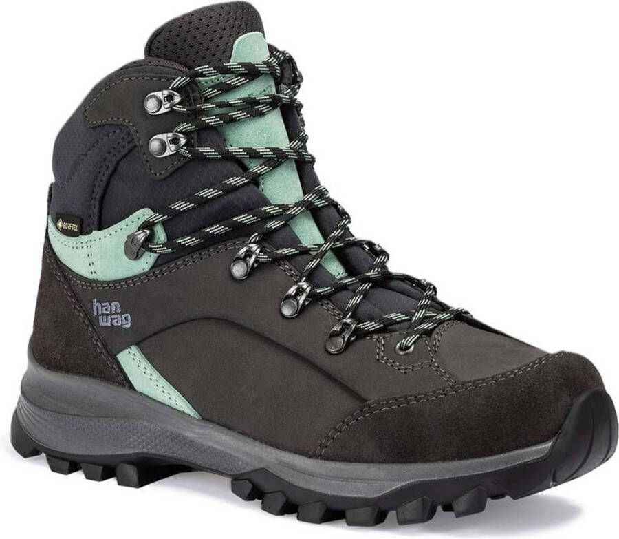 Hanwag Alta Bunion II Lady Gtx Dames Hoge Wandelschoen Asphalt Mint