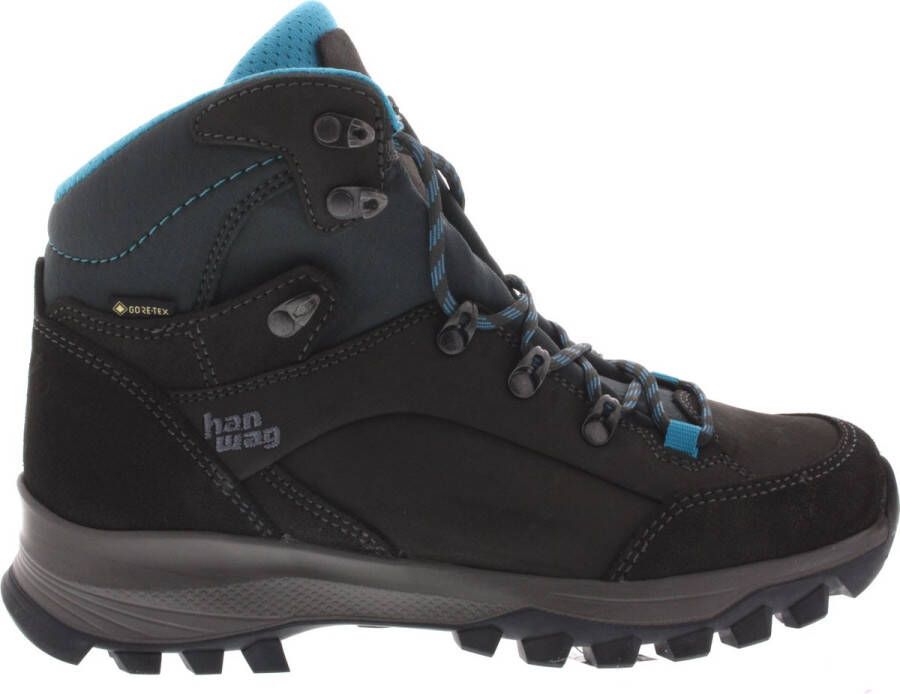 Hanwag Banks GTX Lady Asphalt petrol Schoenen Wandelschoenen Halfhoge schoenen