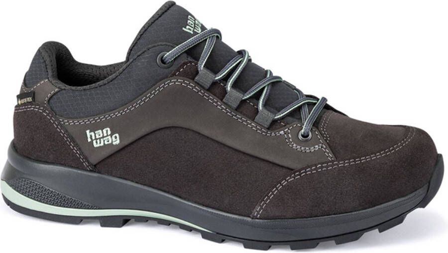 Hanwag Banks Low Bunion Lady GTX Asphalt mint Schoenen Wandelschoenen Lage schoenen