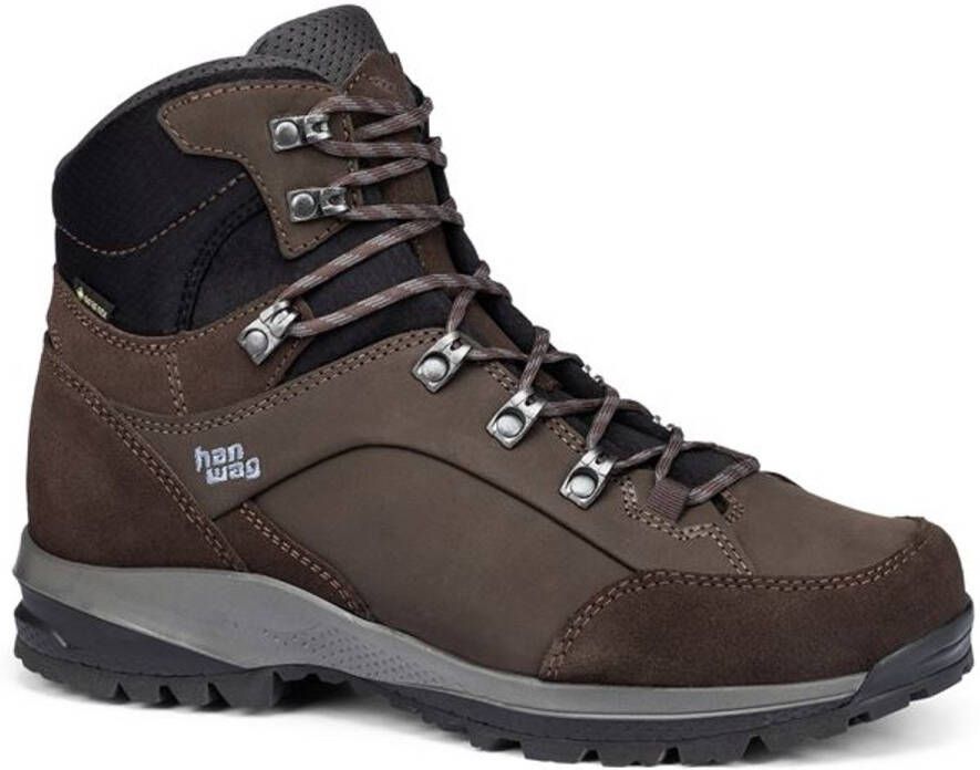 Hanwag Banks Straight Fit Extra GTX Mocca Asphalt Wandelschoenen Heren