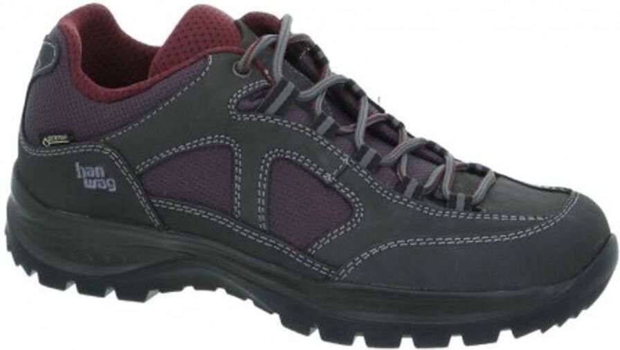 Hanwag Gritstone II Lady GTX schoenen 064356 asphalt dark garnet Schoenen Wandelschoenen Lage schoenen
