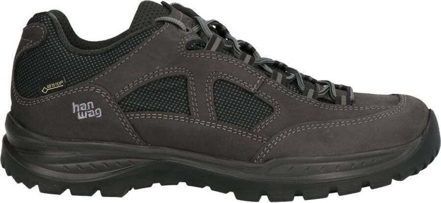 Hanwag Gritstone II Wide GTX schoenen Asphalt black Schoenen Wandelschoenen Lage schoenen