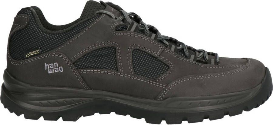 Hanwag Gritstone II Wide Gtx Heren Lage Wandelschoen Asphalt Black