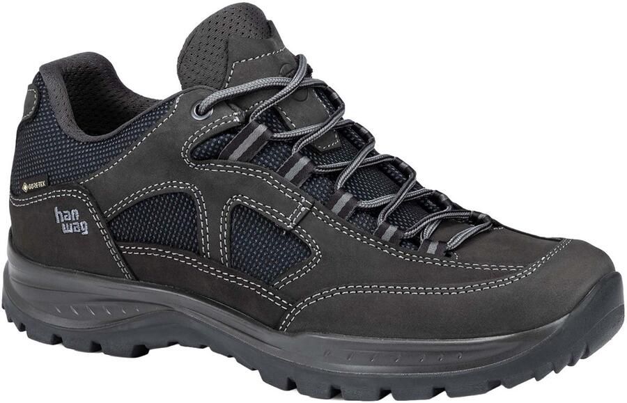 Hanwag Gritstone II Wide GTX schoenen 064012 asphalt black Schoenen Wandelschoenen Lage schoenen - Foto 3