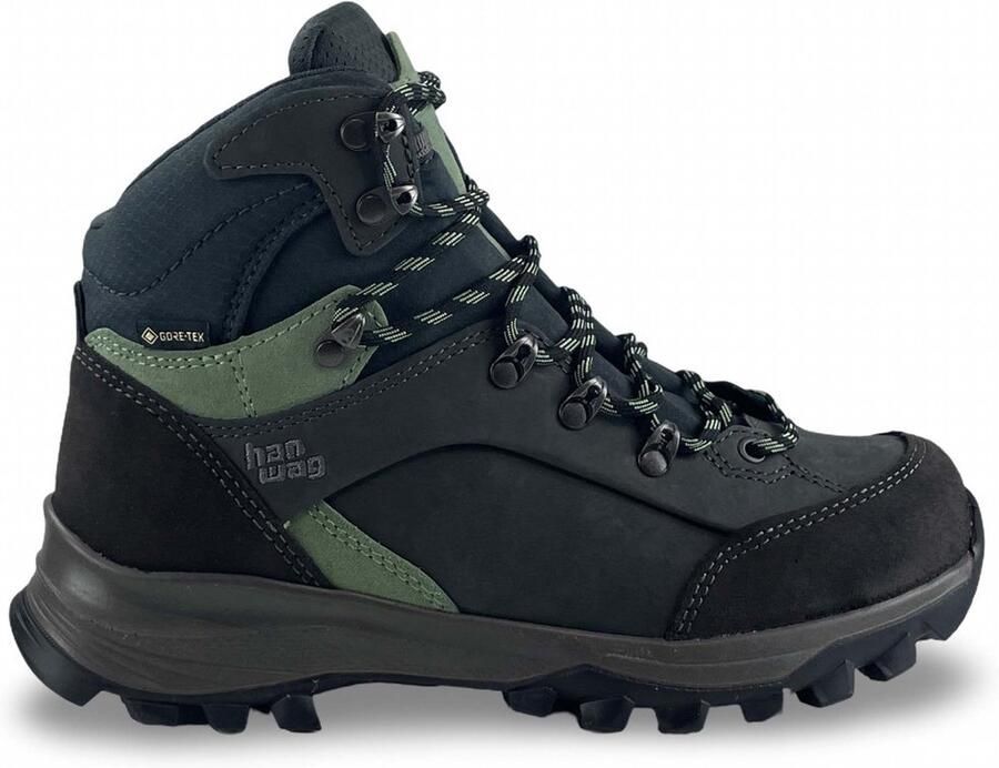 Hanwag Alta Bunion II Lady GTX Wandelschoen Dames leren mid wandelschoenen Asphalt Mint - Foto 3