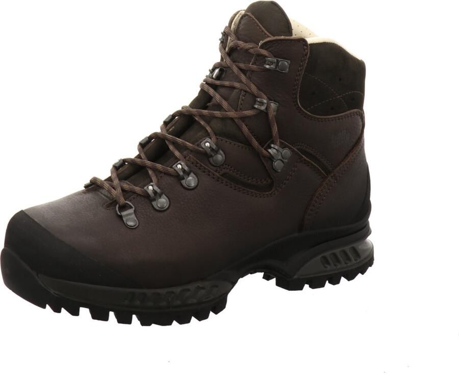 Hanwag Lhasa II Wide Heren Hoge Wandelschoen Chestnut Asphalt