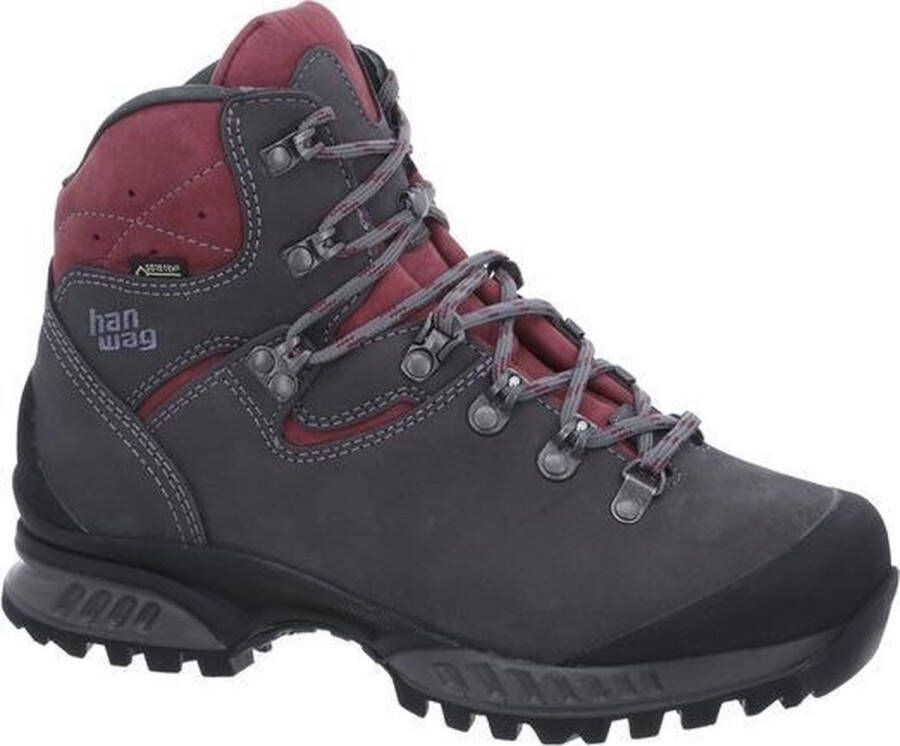 Hanwag Tatra II Wide Lady Gtx Dames Hoge Wandelschoen Asphalt Dark Garnet