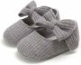 Happy Alpaca Babyschoenen Baby schoentjes Meisje Zomer Sloffen Grijs 0-3 maand 0-6 maanden - Thumbnail 1