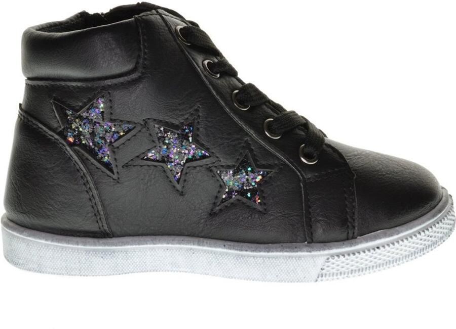 Happy Bee Zwarte Hoge Meisjesschoenen