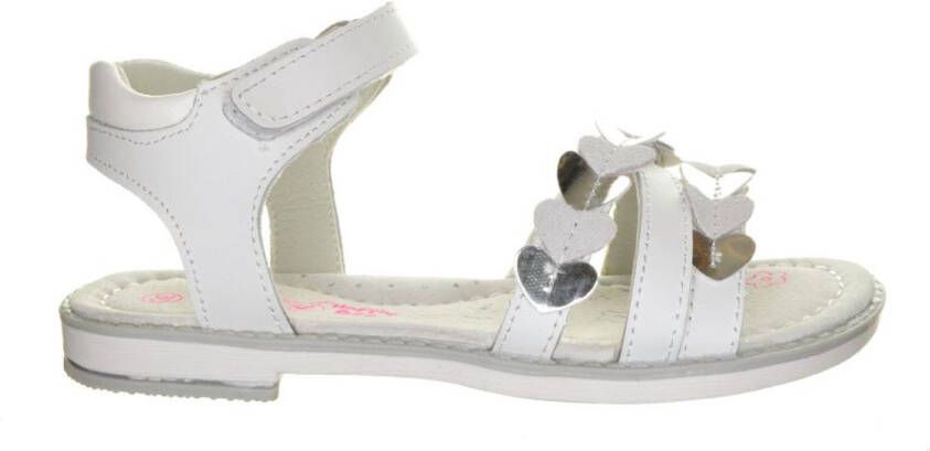 Happy Bee Witte Sandalen Leder