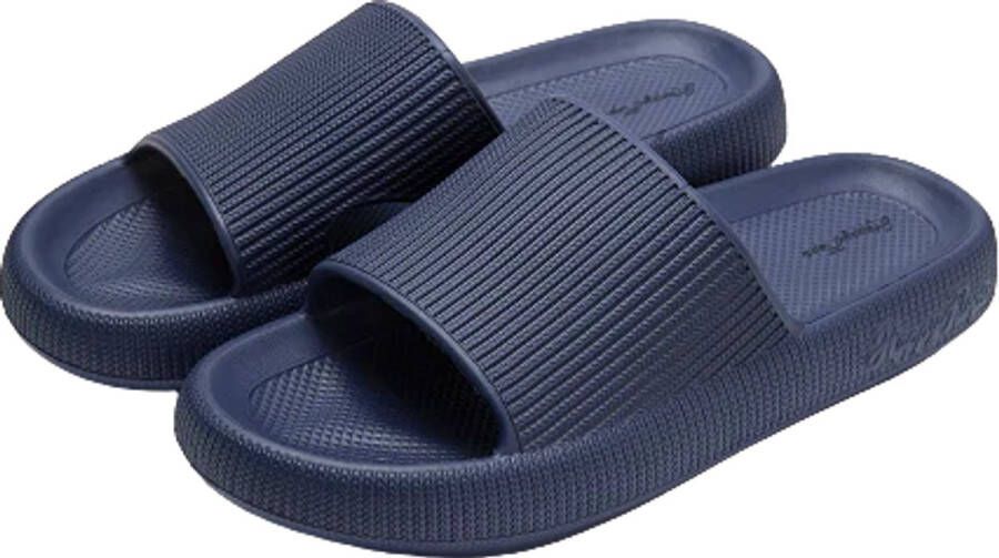 Happy Flops Slippers Donkerblauw Badslippers HappyFlops