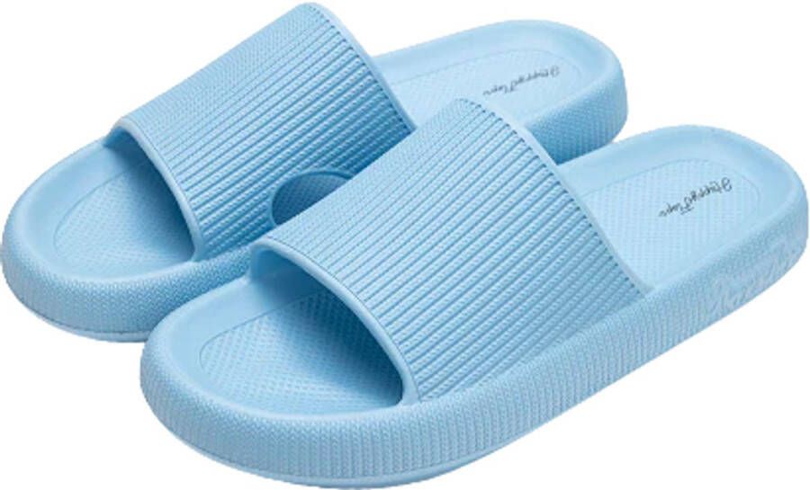 Happy Flops Slippers Lichtblauw Badslippers HappyFlops
