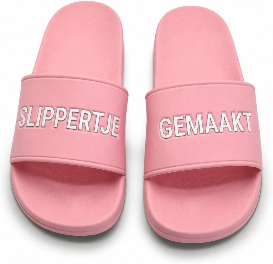 Happy Shopper Roze slippers Slippertje Gemaakt Badslippers Pride
