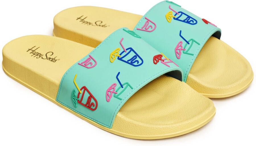 Happy Socks LND114-2000 Pool Slider Lemonade