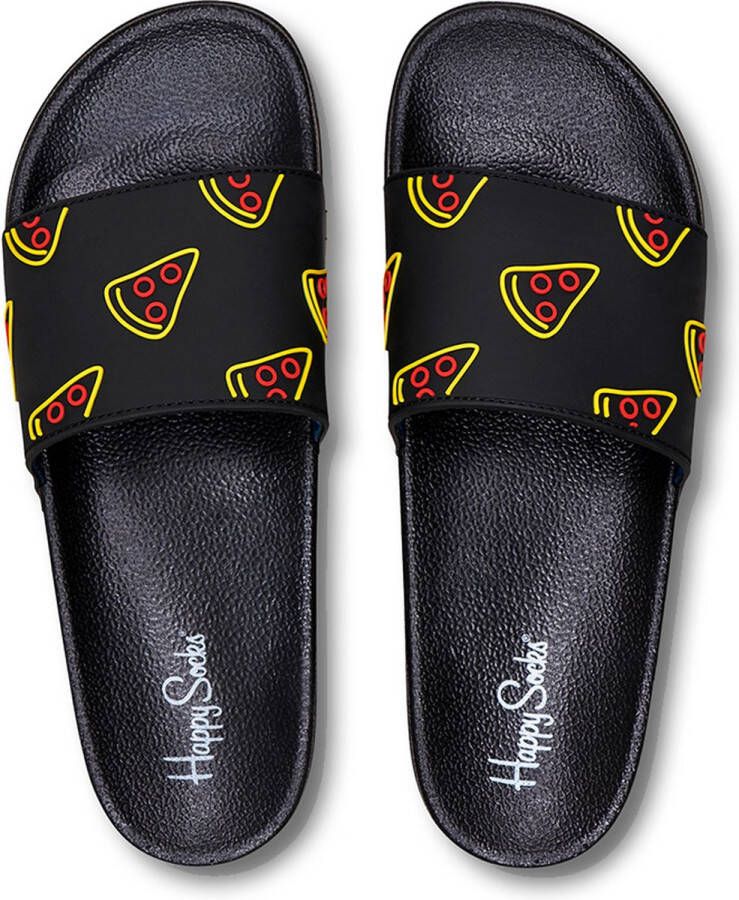 Happy Socks PZS114 9000 Pool Slider Pizza Slice