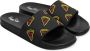 Happy Socks Pool Slider Pizza Slice Zwart Heren - Thumbnail 1