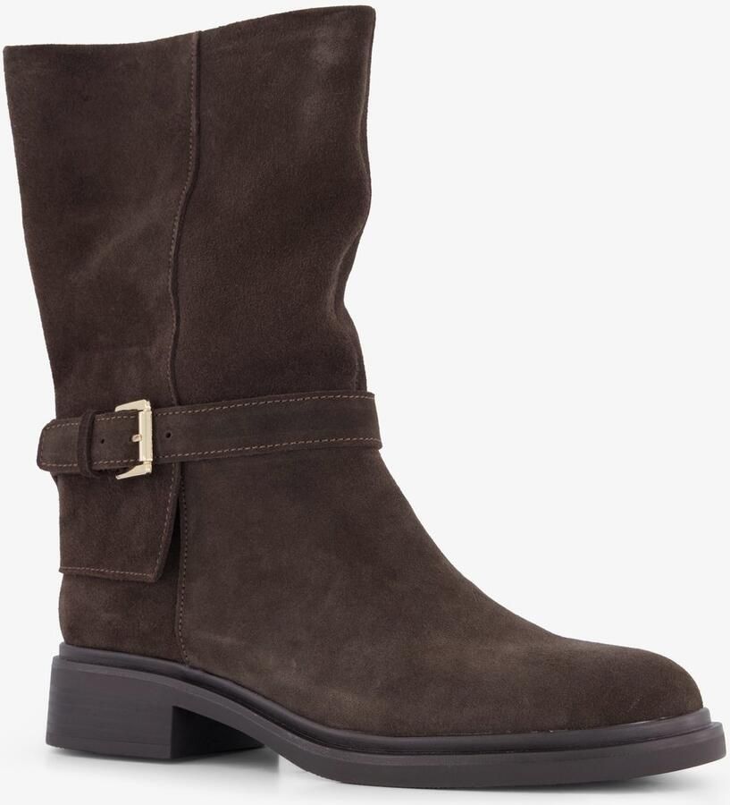 Harper suède dames boots bruin Echt leer