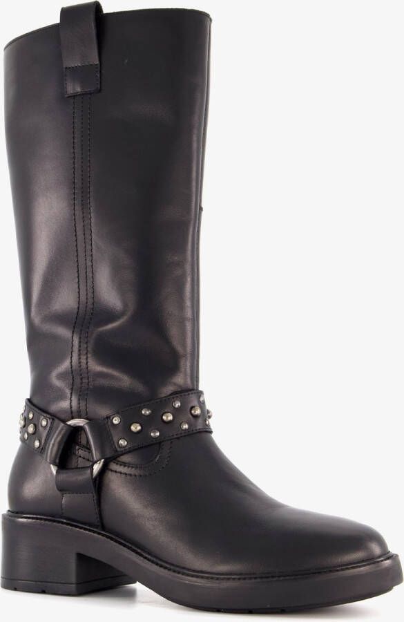 Harper hoge dames biker boots zwart