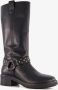 Harper hoge dames biker boots zwart - Thumbnail 1
