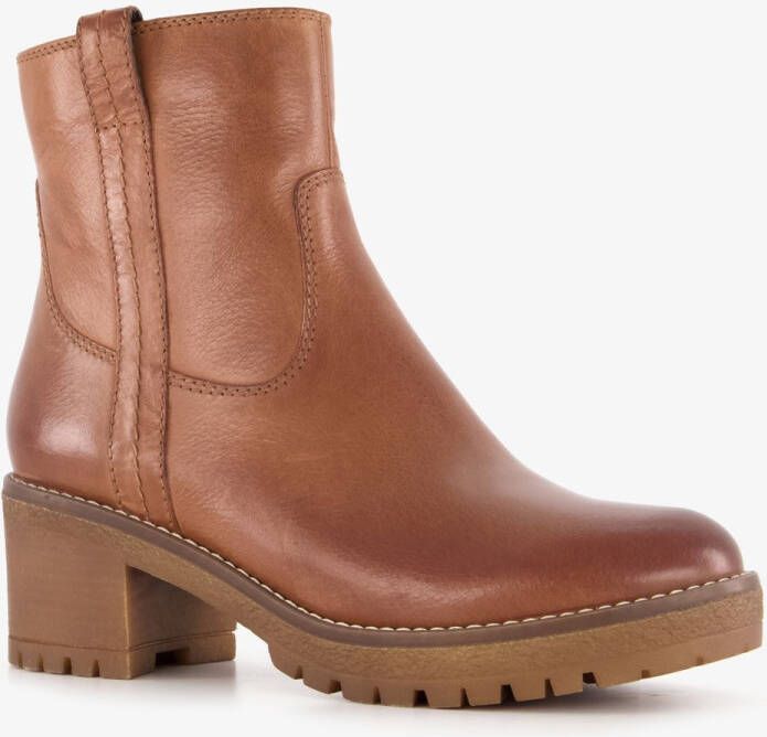 Harper leren dames boots cognac