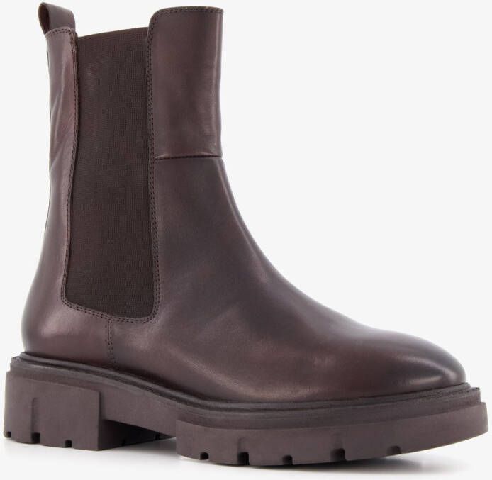 Harper leren dames Chelsea boots bruin