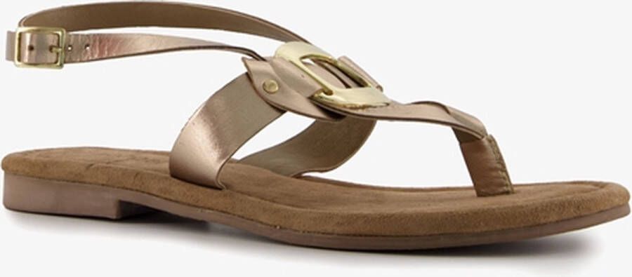 Harper leren dames sandalen goud Echt leer