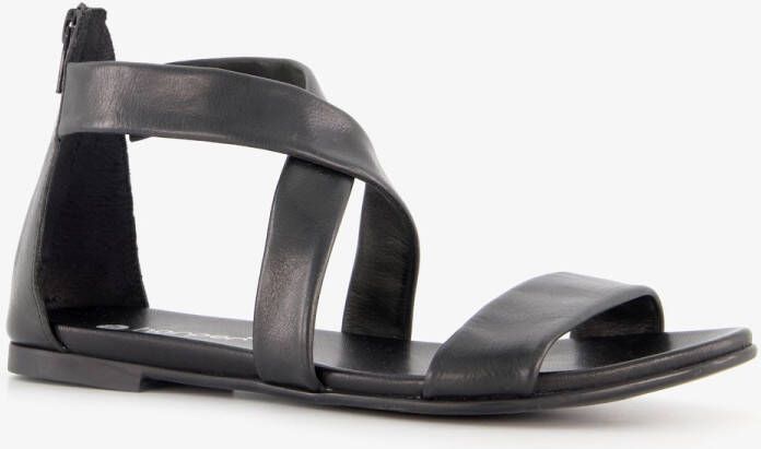 Harper leren dames sandalen zwart