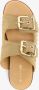 Harper leren dames slippers met studs beige Echt leer - Thumbnail 1