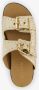 Harper leren dames slippers met studs goud - Thumbnail 3