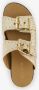 Harper leren dames slippers met studs goud - Thumbnail 1