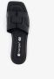 Harper leren dames slippers zwart - Thumbnail 3