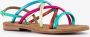 Harper leren sandalen metallic meerkleurig Roze - Thumbnail 2
