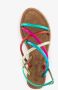 Harper leren sandalen metallic meerkleurig Roze - Thumbnail 1