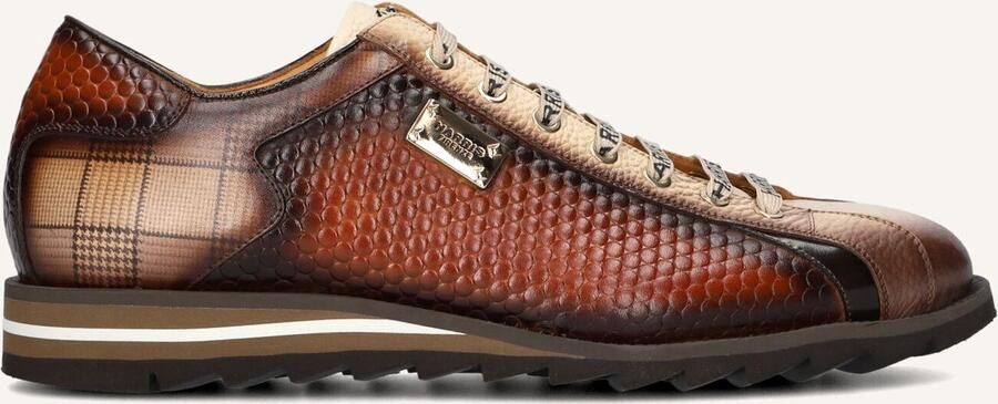 Harris 0818 Sneakers Leer Heren Beige