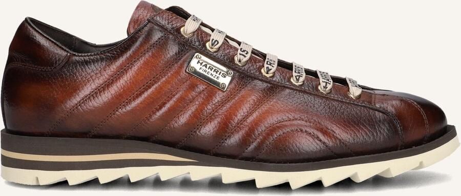 HARRIS Sneakers Heren 0894 Maat: 39 Materiaal: Leer Kleur: Bruin