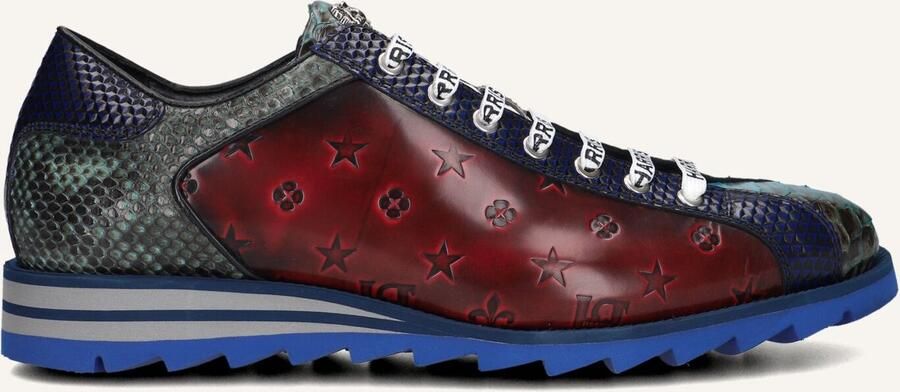 HARRIS Lage Sneakers Heren 2817 Maat: 41 Materiaal: Leer Kleur: Rood