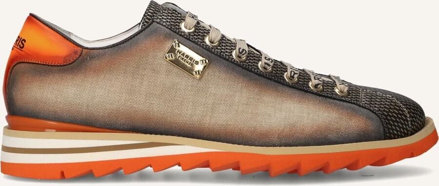 HARRIS Lage Sneakers Heren 2892 Maat: 42 Materiaal: Textiel Kleur: Bruin