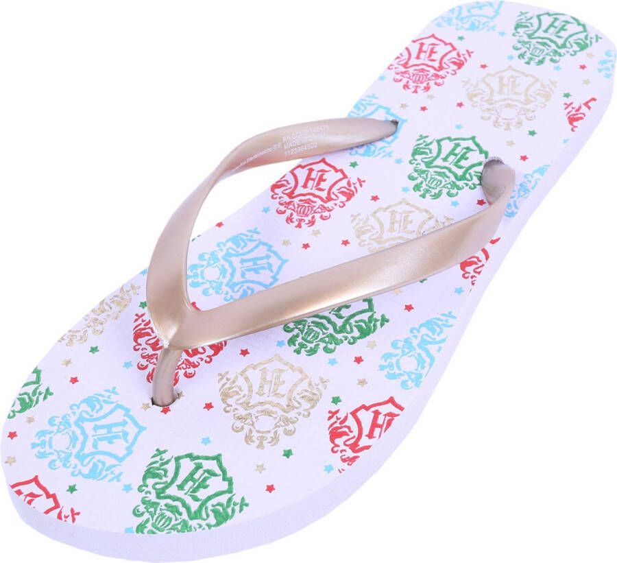 Harry Potter Witte en gouden Hogwarts -slippers