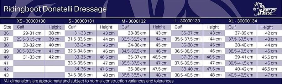 Harry's Horse Rijlaars Donatelli 36 Zwart kuitmaat: L (zie maattabel) - Foto 5