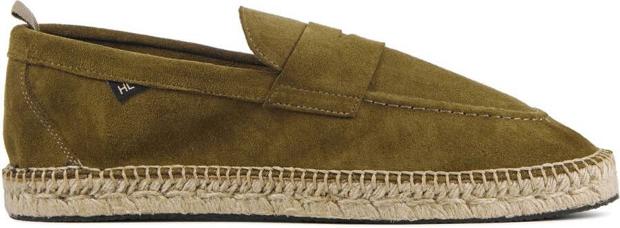 Harrys of London Espadrilles Heren Instappers Herenschoenen Suède Riviera Groen