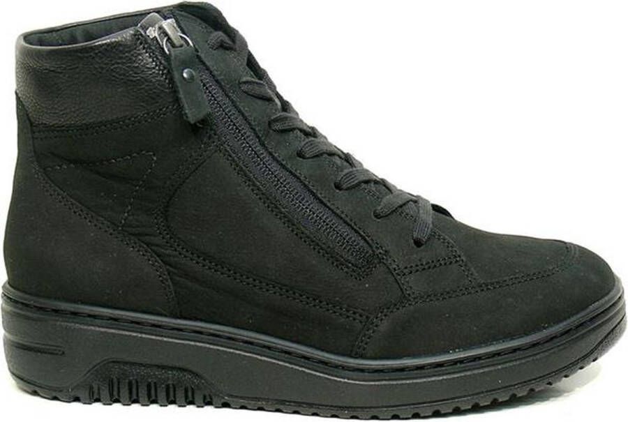Hartjes 172.1708 21~~~~~~~~~~~~~~~~~~~ Hoge sneakersVeterlaarzenDames veterschoenenDames sneakersHalf-hoge schoenen Zwart