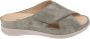 Hartjes 122.1116 99 70.00 Groene dames slipper met uitneembaar voetbed wijdte G - Thumbnail 1