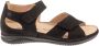 Hartjes Zwarte volwassen sandalen stijlvol en comfortabel - Thumbnail 1