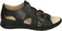 Hartjes 132.1114 99~~~~~~~~~~~~~~~~~~~ Platte sandalenDames Sandalen Zwart - Thumbnail 1